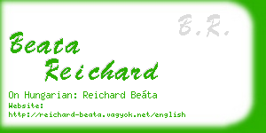 beata reichard business card